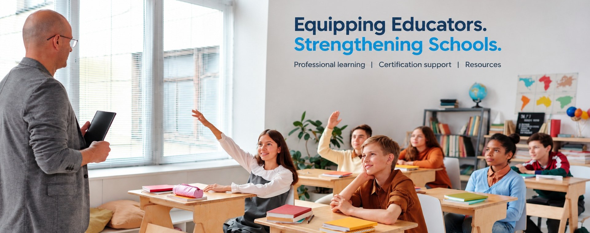 Equipping educators and strengthening schools through professional learning, certification support, and resources.